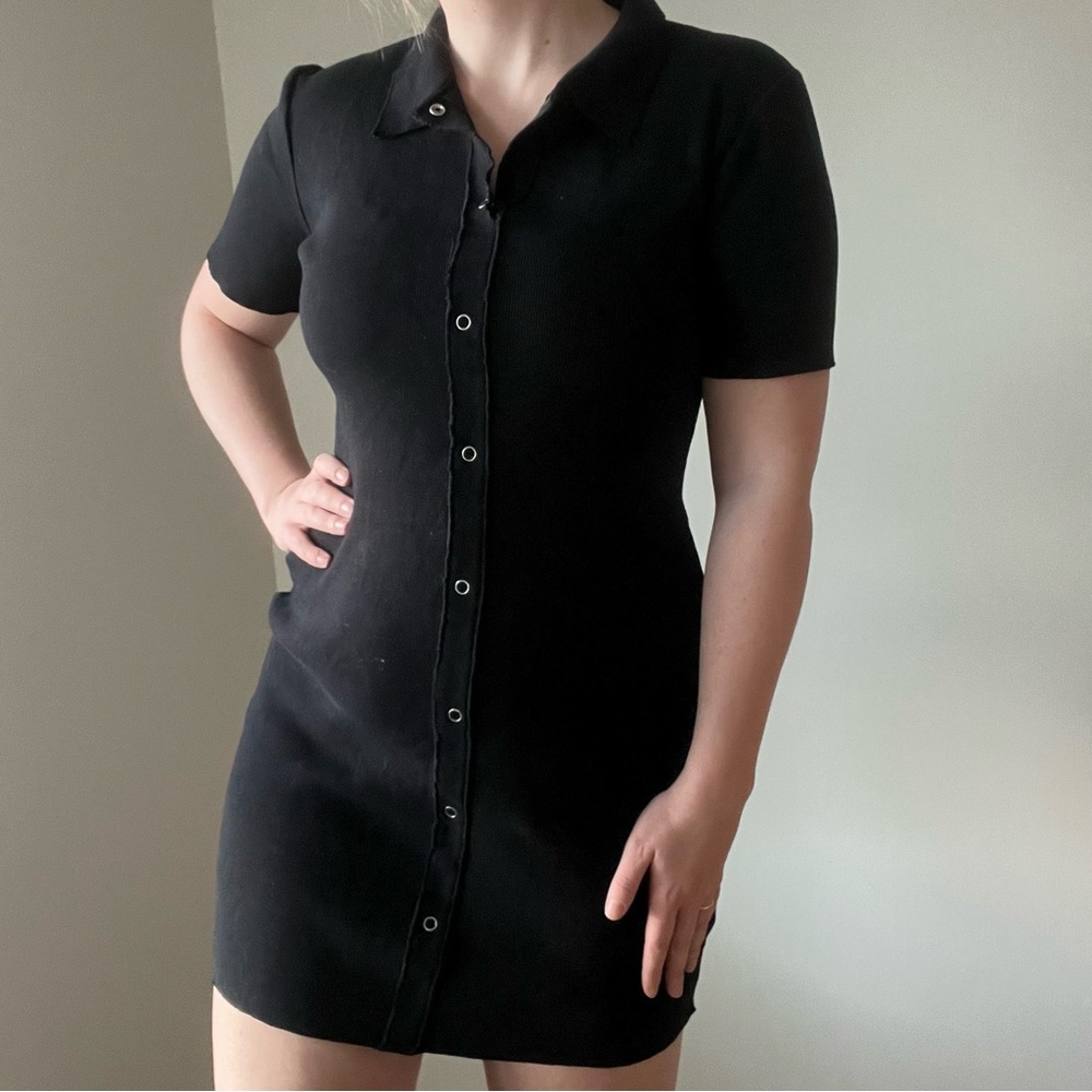 Oak + Fort Ribbed T-Shirt Mini Dress